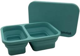 Smoosh Silicone Collapsible Lunch Box - Teal