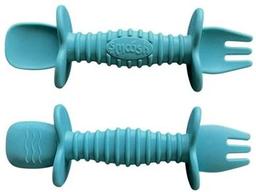 Smoosh Sporkie - Teal & Grey