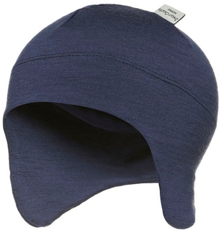 Sweet Cheeks Merino Snug Merino Beanie - Navy - 0-4 Months