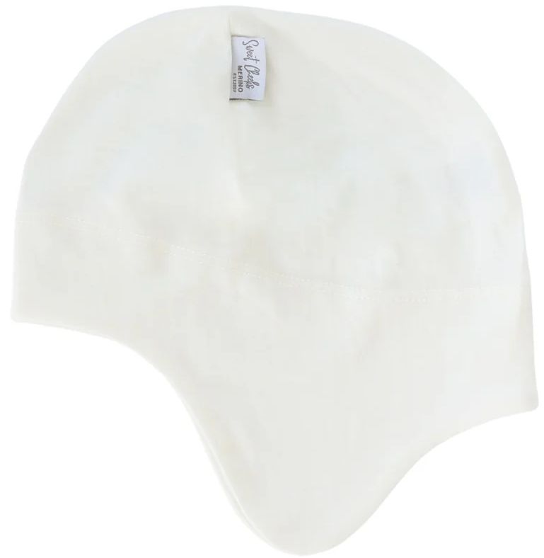 Sweet Cheeks Merino Snug Merino Beanie - Vanilla - 0-4 Months