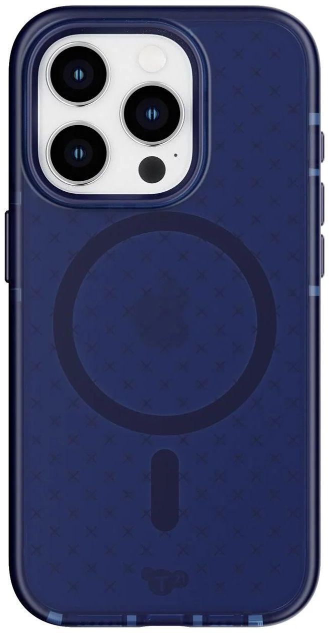 Tech21  Evo Check MagSafe Phone Case for iPhone 15 Pro - Midnight Blue - Brand New