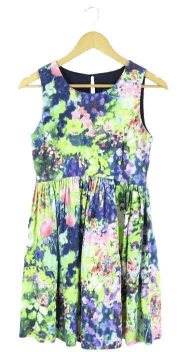 Zara  A Line Dress 8 - Multicolor - Excellent