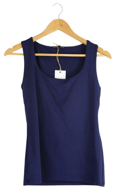 Zara  Blouse Top 8 - Navy Blue - Excellent