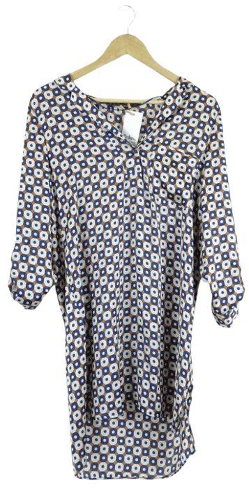 Zara  Pattern Dress M - Brown - Excellent