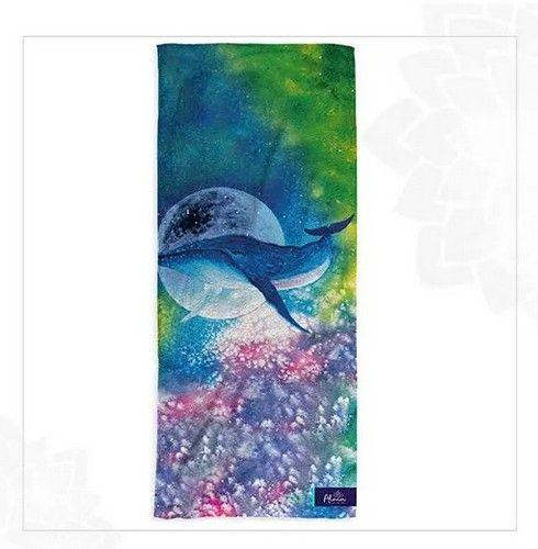 BALLENA WHALE BEACH TOWEL unisex Eco-friendly beach gym camping towel sand free galaxy art made from recycled plastic bottles