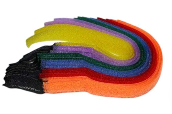 Belkin Self Attaching Hook-And-Loop Cable Ties 8" (12 Pack)
