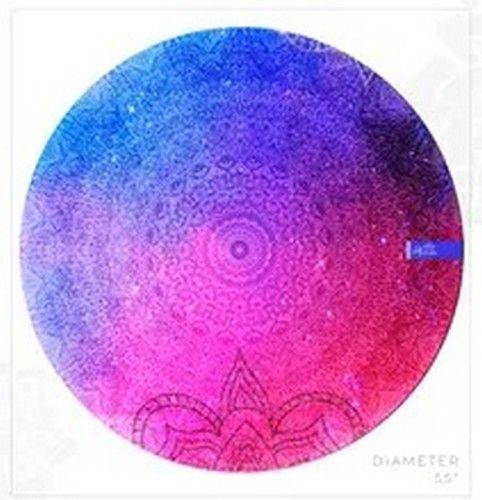 BOHO ROSA ROUND BEACH TOWEL unisex Eco-friendly round towel sand free boho made from recycled plastic bottles