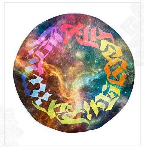 GALAXY ART ROUND BEACH TOWEL unisex Eco-friendly round towel sand free galaxy art made from recycled plastic bottles