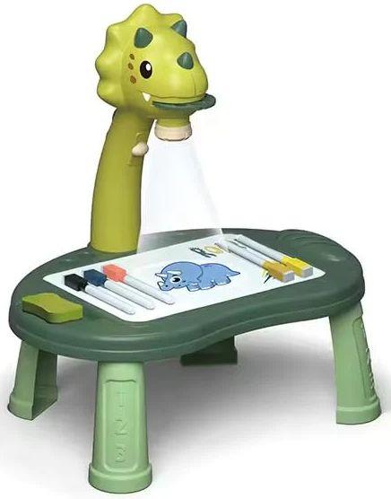 Kids Educational LED Projector Table Toy - Tyrannosaurus Drawing Board Easel - Dinosaur