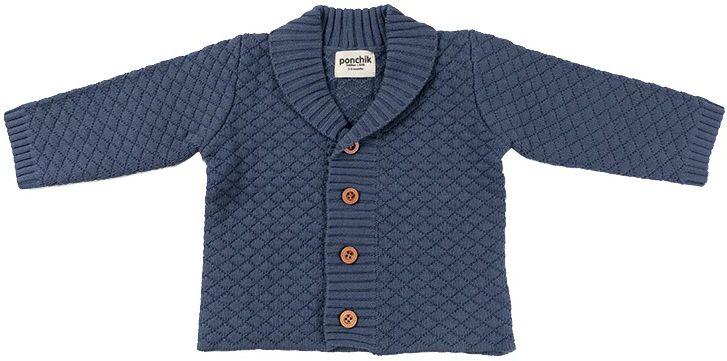 Ponchik Babies + Kids Bubble Knit Collar Cardigan (3 - 6M)