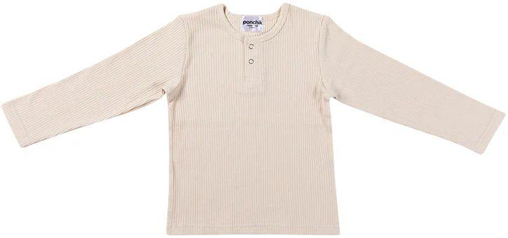 Ponchik Babies + Kids Cotton Rib Henley T Shirt (8 Years Old)