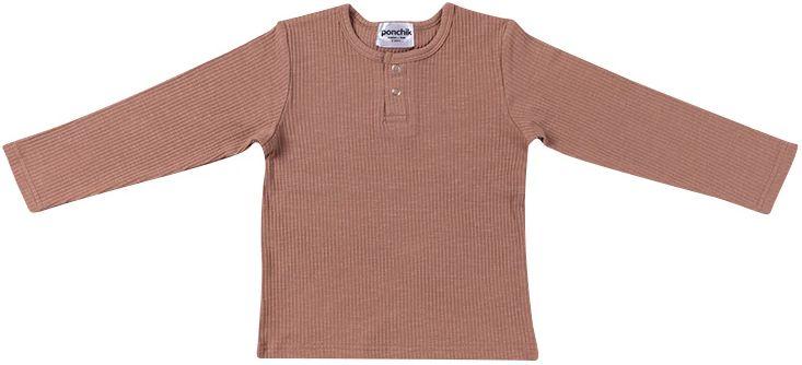 Ponchik Babies + Kids Cotton Rib Henley T Shirt (0 - 3M)