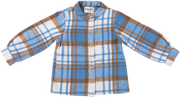 Ponchik Babies + Kids Mandarin Collar Button Down Shirt (2 Years Old)