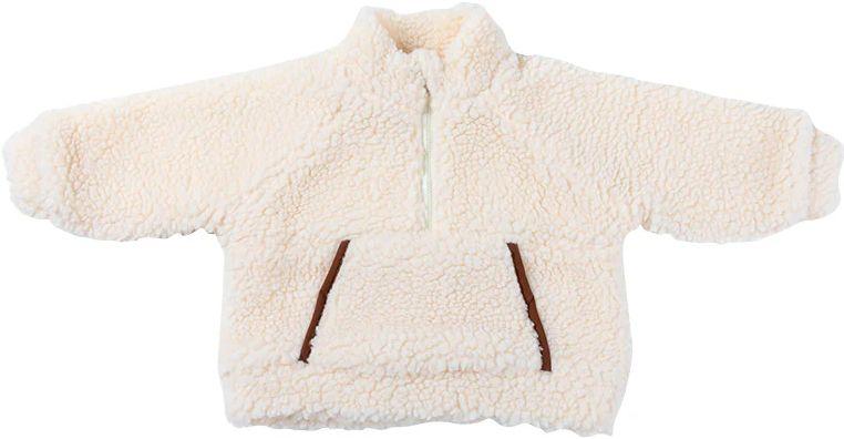Ponchik Babies + Kids Teddy Zip Children's Jumper with Front Pocket (0 - 3M)
