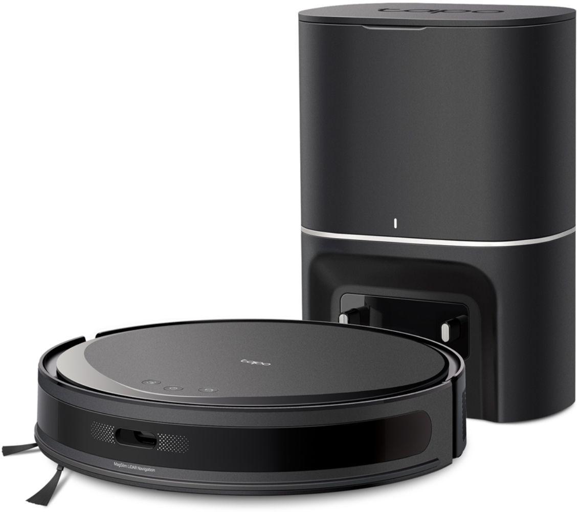 TP-Link  Tapo RV20 Max Plus 5300Pa Suction MagSlim LiDAR Navigation Robot Vacuum and Mop with Auto-Empty Dock - Black - Excellent